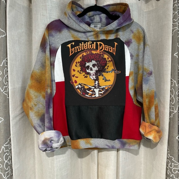 1-of-1 Recycled Grateful Dead Hoodie - Picture 4 of 4